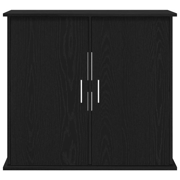 Стойка за аквариум, черен дъб, 81x36x73 см, инженерно дърво