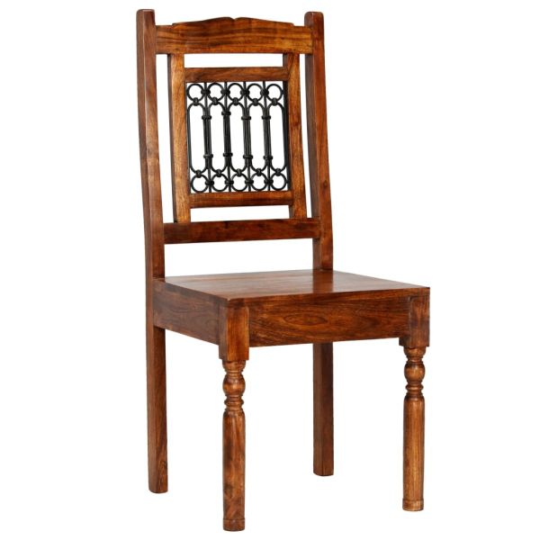 Комплект трапезна маса 7 части масивно акациево дърво