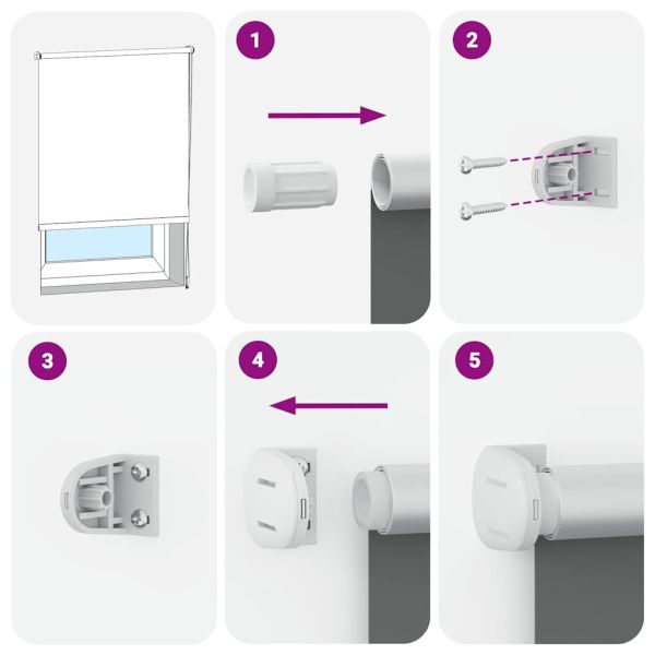 Ролкова щора Blackout Бежова 60x130 cm Ширина на плата 55,7 cm