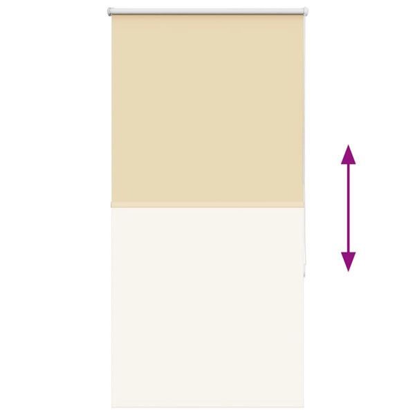 Ролкова щора Blackout Бежова 80x130 cm Ширина на плата 75,7 cm
