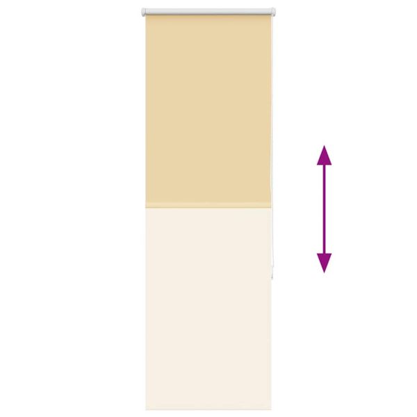 Ролкова щора Blackout Бежова 55x150 cm Ширина на плата 50,7 cm