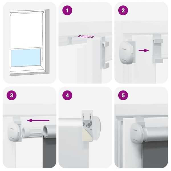 Ролетна щора Blackout Black 50x210 cm Ширина на плата 45,7 cm