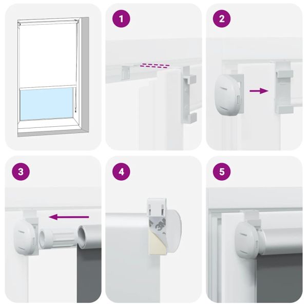 Ролкова щора Blackout Кафе 80x230 см Ширина на плата 75,7 см