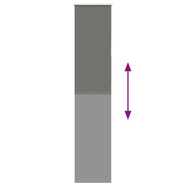 Ролкова щора Blackout Сив 40x210 cm Ширина на плата 35,7 cm