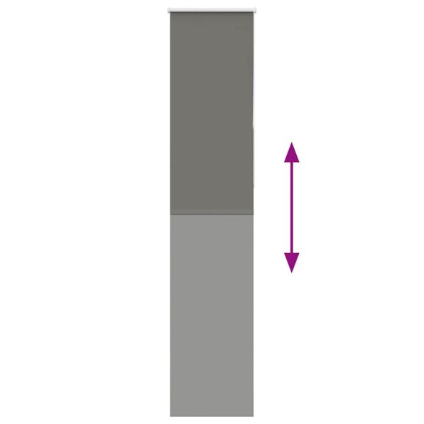 Ролкова щора Blackout Сив 55x230 cm Ширина на плата 50,7 cm