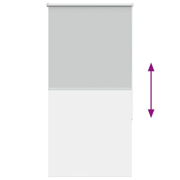 Ролкова щора Blackout Светло сиво 80x130 cm Ширина на плата