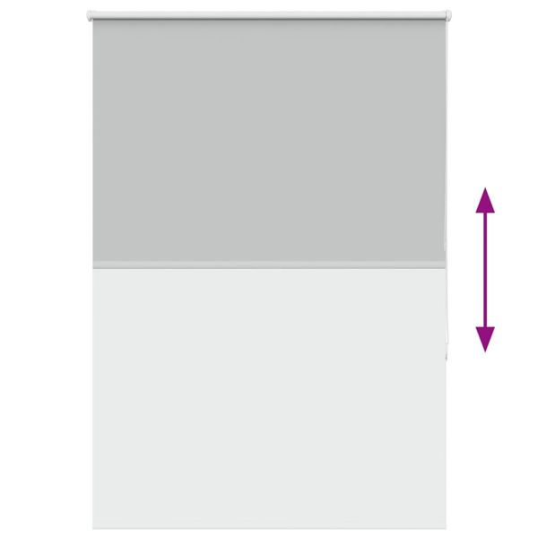 Ролкова щора Blackout Светло сиво 90x150 cm Ширина на плата