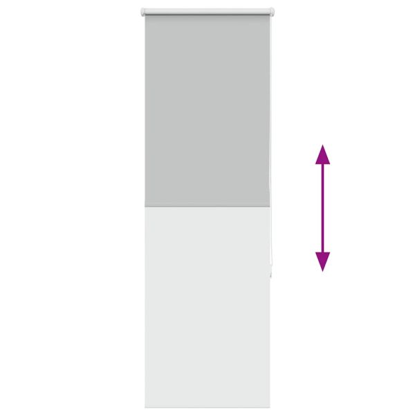 Ролкова щора Blackout Светло сиво 50x175 cm Ширина на плата