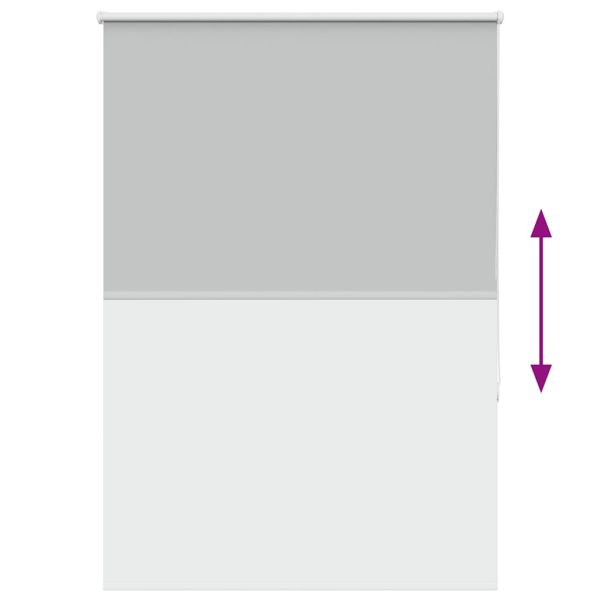 Ролкова щора Blackout Светло сиво 95x175 см Ширина на плата