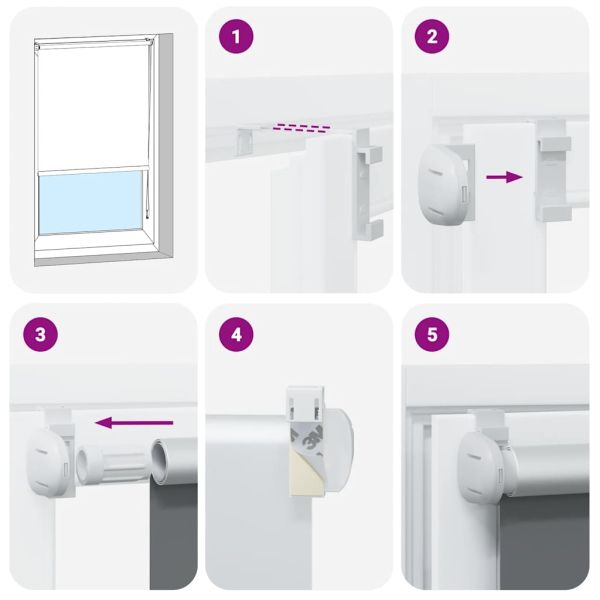 Ролкова щора Blackout Светло сиво 85x230 cm Ширина на плата