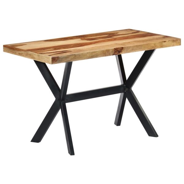 Трапезна маса, 120x60x75 см, акациево дърво масив