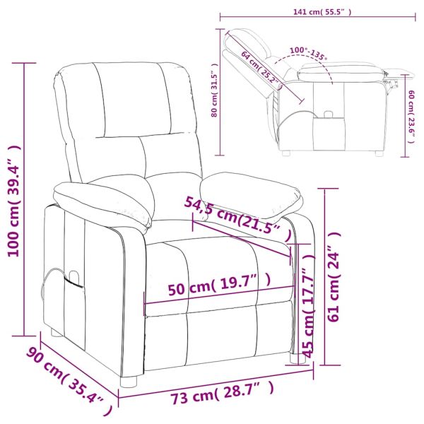 Масажен стол, таупе, текстил