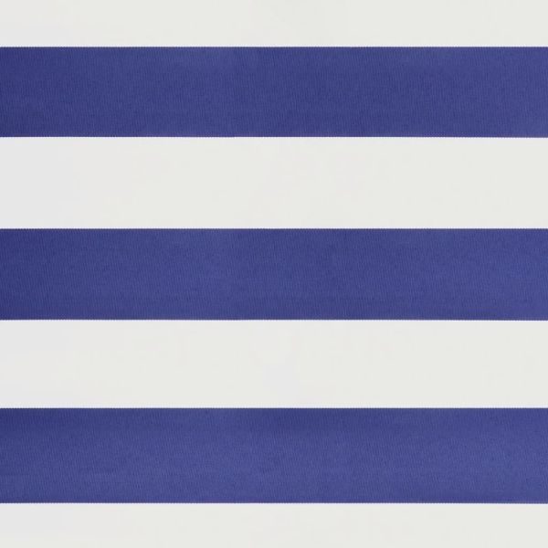 Автоматично прибираща се тента, синьо и бяло, 4x3 м