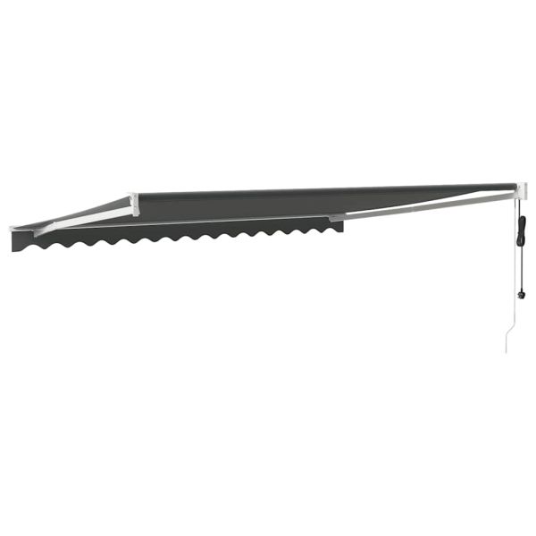 Автоматично прибираща се тента, антрацит, 4x3 м