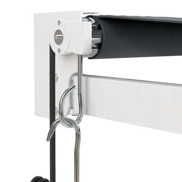 Автоматично прибираща се тента, антрацит, 4,5x3 м