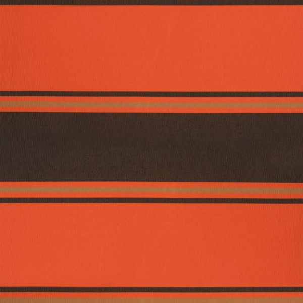 Автоматично прибираща се тента, оранжево и кафяво, 4x3 м