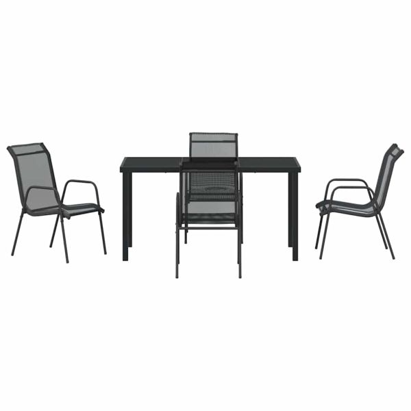 Комплект за хранене в градината 5 pcs Черно