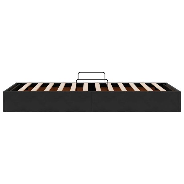 Отоман легло рамка с хранилище със съхранение Кадифе