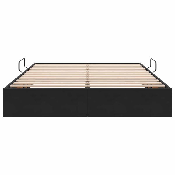 Отоман легло рамка с хранилище със съхранение Кадифе