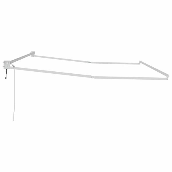 Сгъваем навес Бяло 450 × 300 cm Алуминий