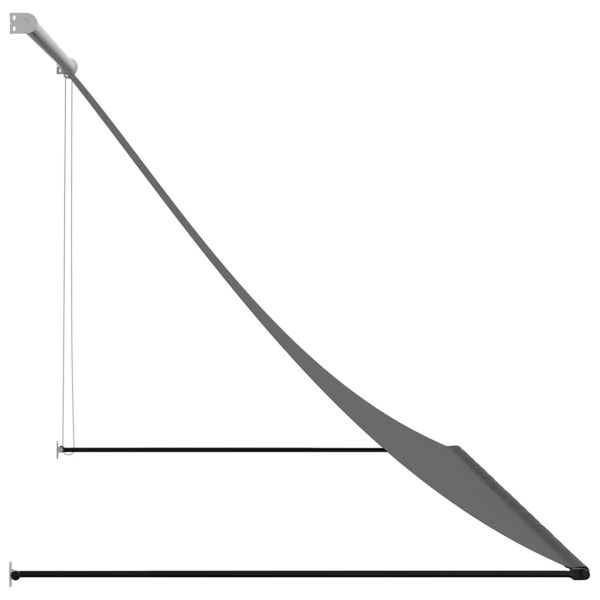 Прибираща се тента, антрацит, 200x150 см, плат и стомана