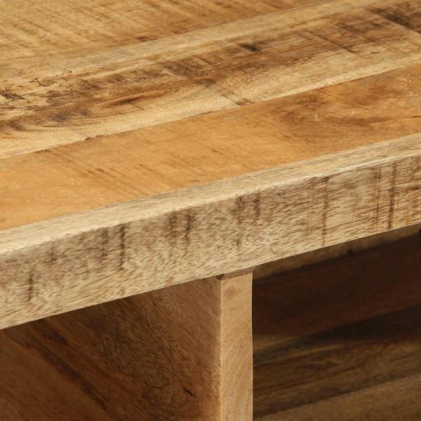 Стенен шкаф за телевизор Масивна груба дървесина Манго