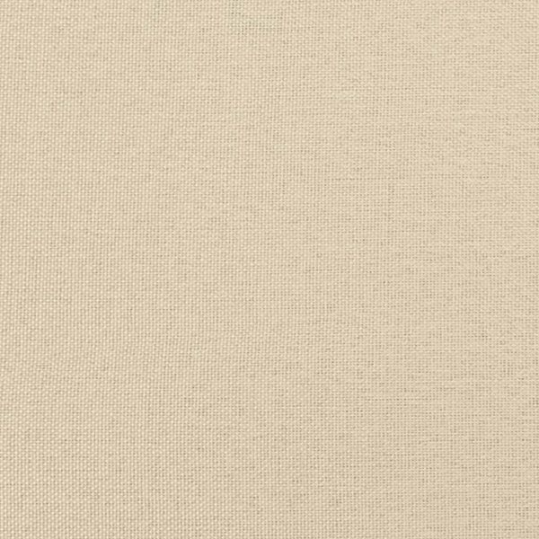 Мека табла за легло Hanko, кремава, 120 см, плат