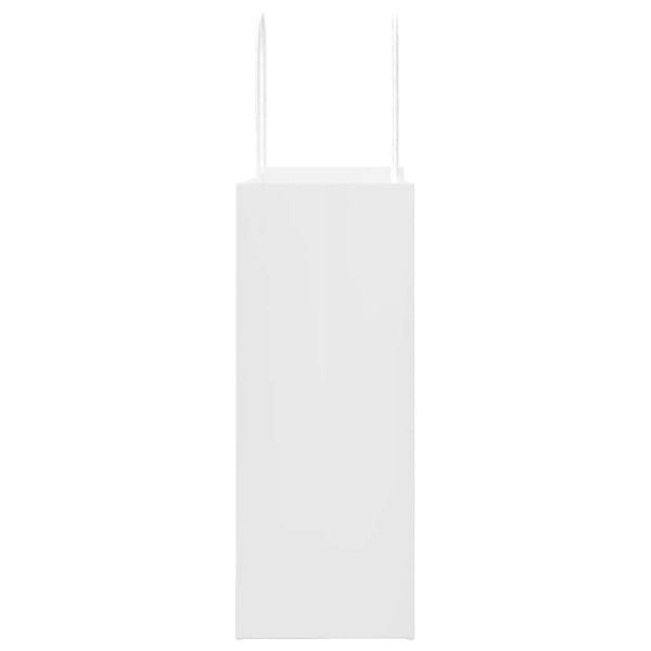 Хартиени торбички 250 бр с дръжки бели 21x11x28 см