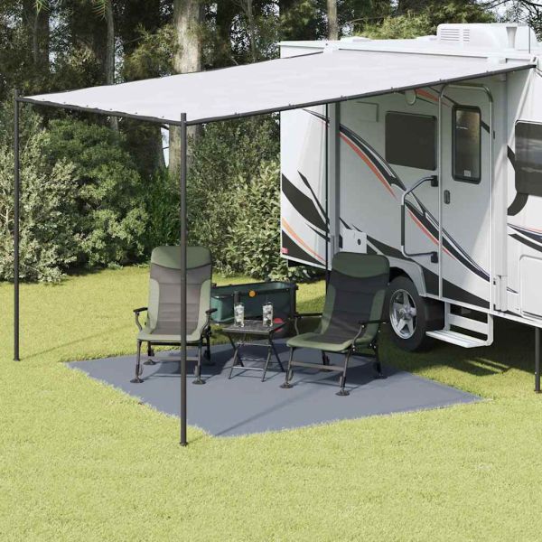 Килим за палатка Синьо и сиво 300 x 250 cm Полиетилен