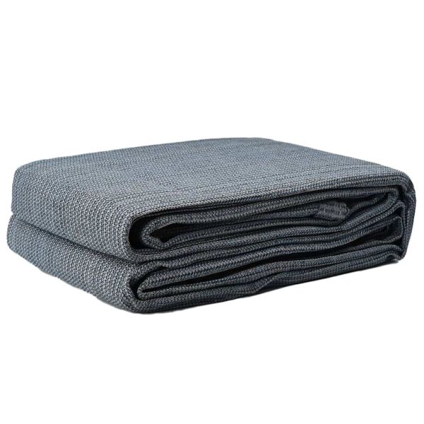 Килим за палатка Синьо и сиво 300 x 250 cm Полиетилен