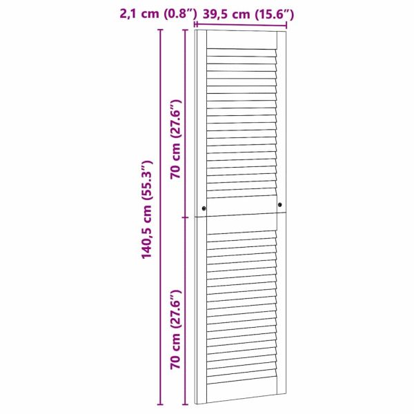 Врата за шкаф с врата Естествен 140,5 x 2,1 x 39,5 см
