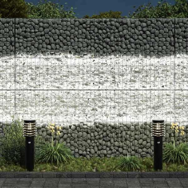 Градински камъни Бяло 12 cm Стъкло