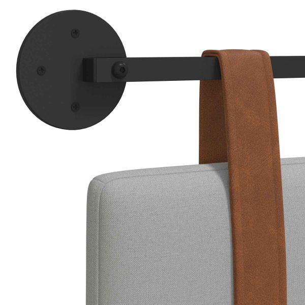 Висяща табла Едноцветен Облачно сиво 90 x 55 x 5 см Антично PU