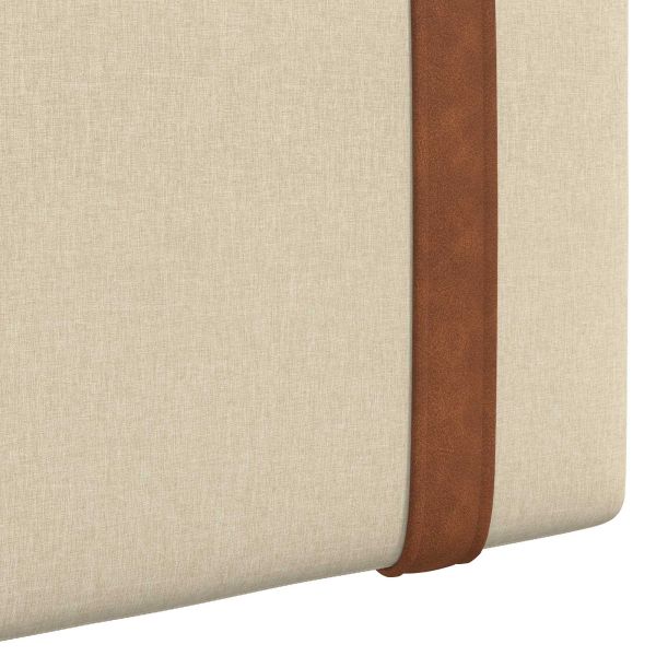 Висяща табла Монтиране на стена Крем 90 x 55 x 5 см Антично PU