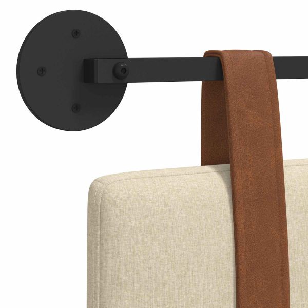 Висяща табла Монтиране на стена Крем 90 x 55 x 5 см Антично PU