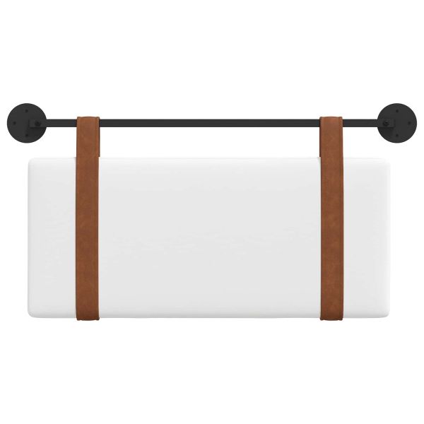 Висяща табла Монтиране на стена Бял 90 x 55 x 5 см Антично PU