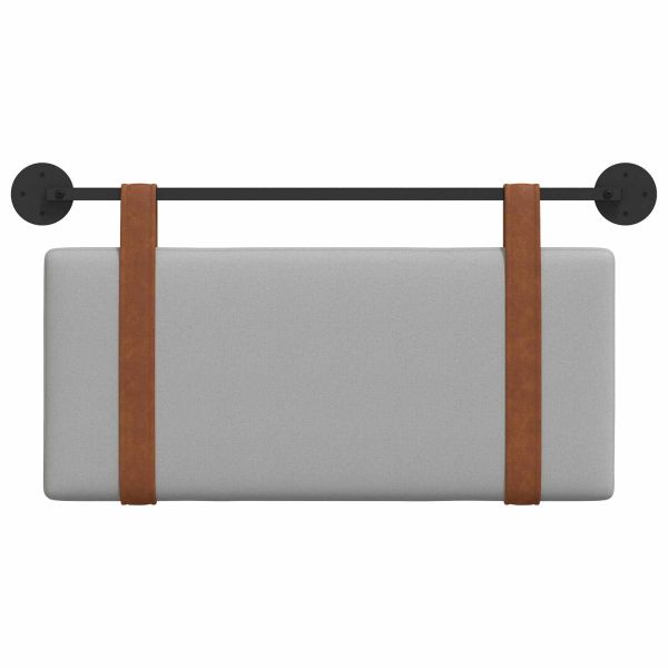 Висяща табла Едноцветен Облачно сиво 100 x 55 x 5 см Антично PU