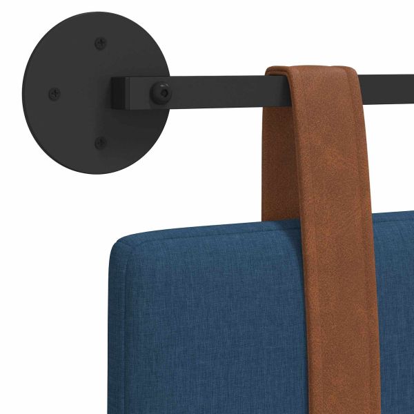 Висяща табла Едноцветен Синьо 110 x 55 x 5 см Антично PU