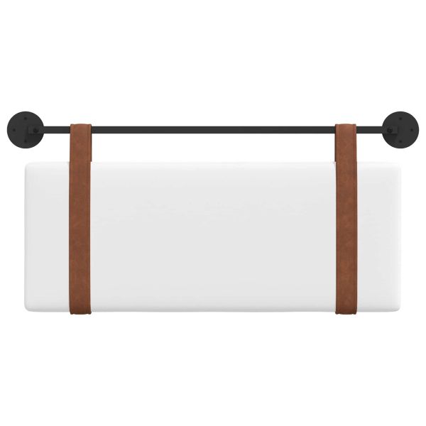 Висяща табла Монтиране на стена Бял 110 x 55 x 5 см Антично PU