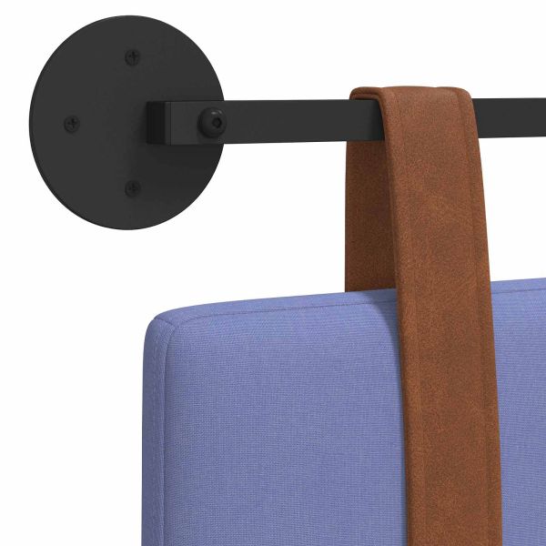 Висяща табла Едноцветен Дънково син 110 x 55 x 5 см Антично PU