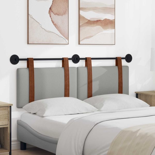 Висяща табла Едноцветен Облачно сиво 130 x 55 x 5 см Антично PU