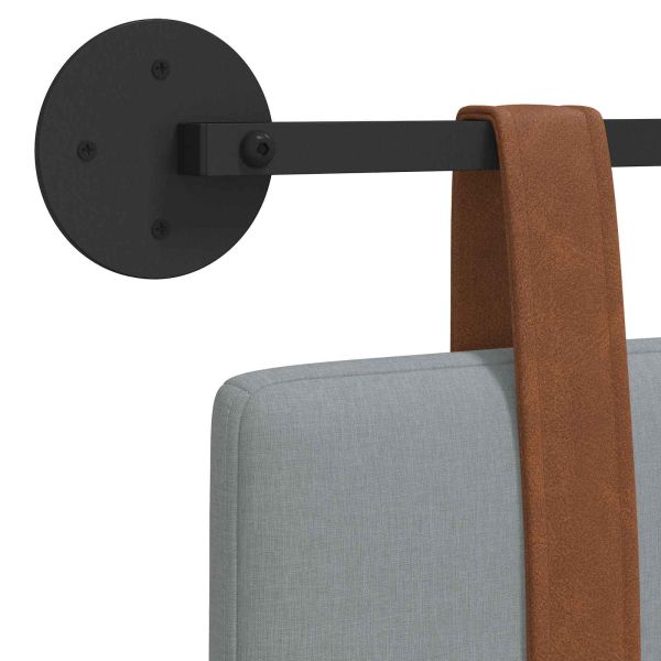 Висяща табла Едноцветен Светлосиво 130 x 55 x 5 см Антично PU