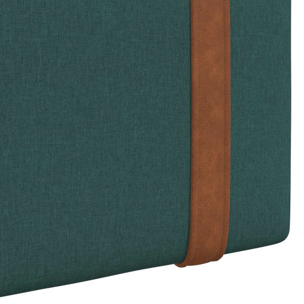 Висяща табла Едноцветен Тъмен зелен 130 x 55 x 5 см Антично PU