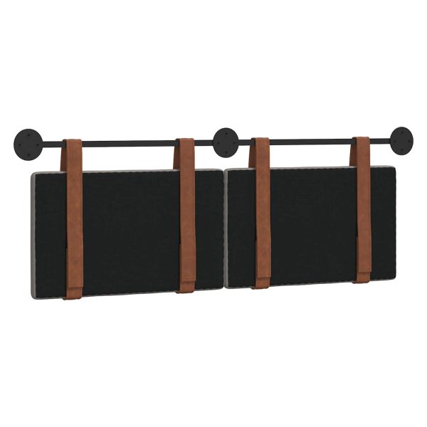 Висяща табла Едноцветен Таупе 130 x 55 x 5 см Антично PU