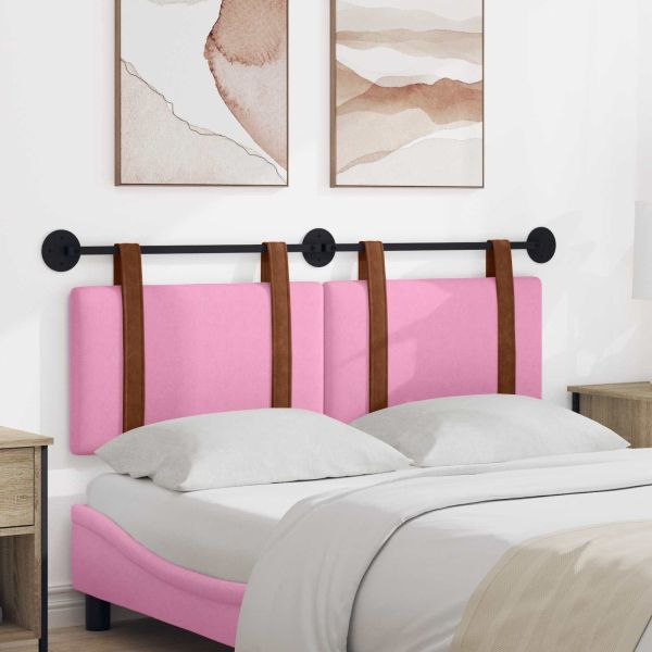 Висяща табла Едноцветен Розово 130 x 55 x 5 см Антично PU