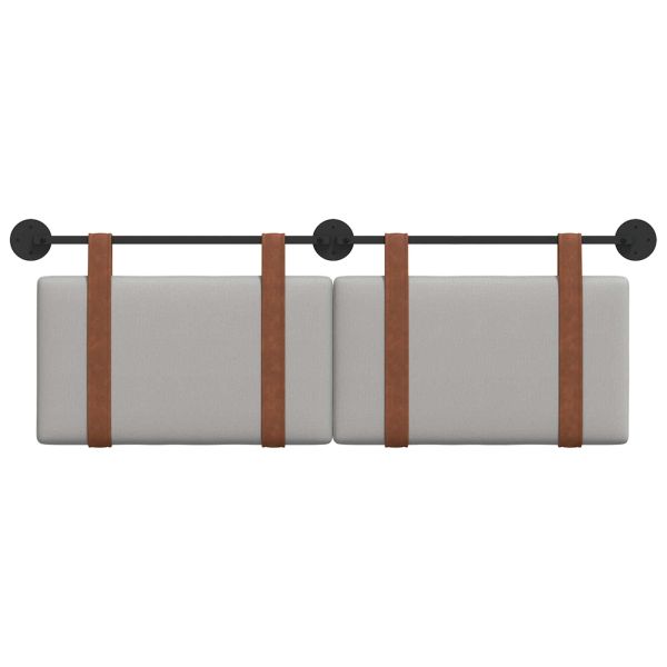 Висяща табла Едноцветен Облачно сиво 150 x 55 x 5 см Антично PU