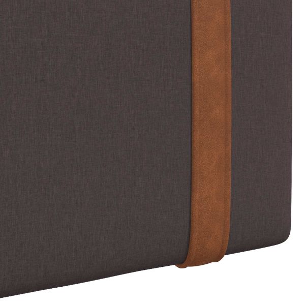 Висяща табла Едноцветен Тъмен кафяв 150 x 55 x 5 см Антично PU