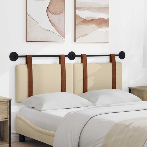 Висяща табла Монтиране на стена Крем 150 x 55 x 5 см Антично PU