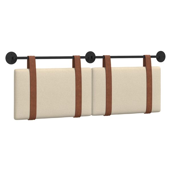 Висяща табла Монтиране на стена Крем 150 x 55 x 5 см Антично PU