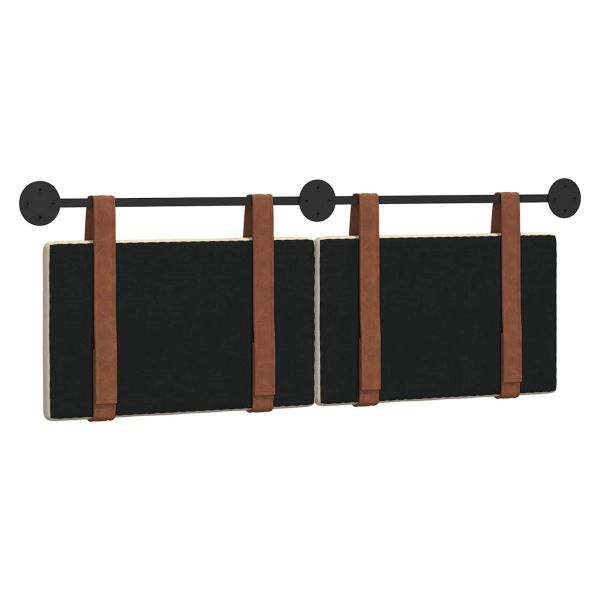 Висяща табла Монтиране на стена Крем 150 x 55 x 5 см Антично PU